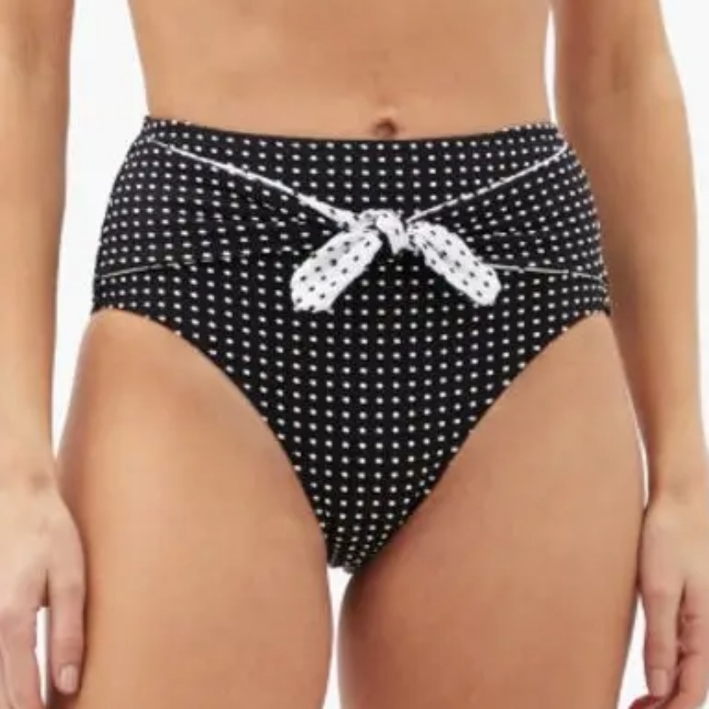 Solid & Striped The Roux Polka Dot Retro Bikini Bottoms
